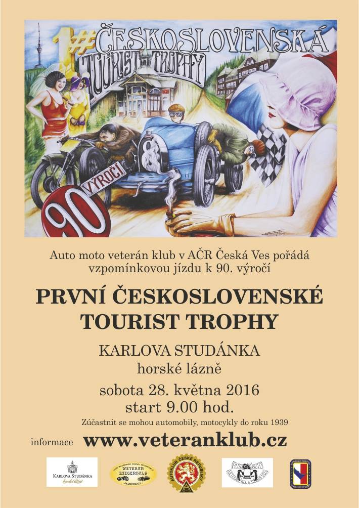 Vzpomínková jízda k 90. výročí 1. Čsl Tourist Trophy roku 1926 v Karlově Studánce roku