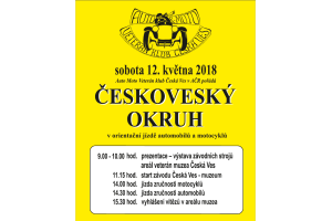 ČESKOVESKÝ OKRUH 2018 - OPĚT NA PŮVODNÍM MÍSTĚ